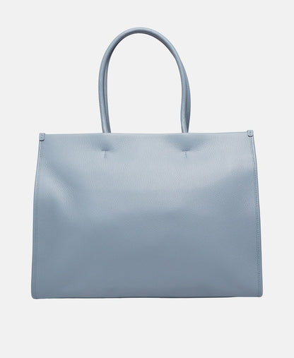 Furla kožená kabelka shopper Modrá 4