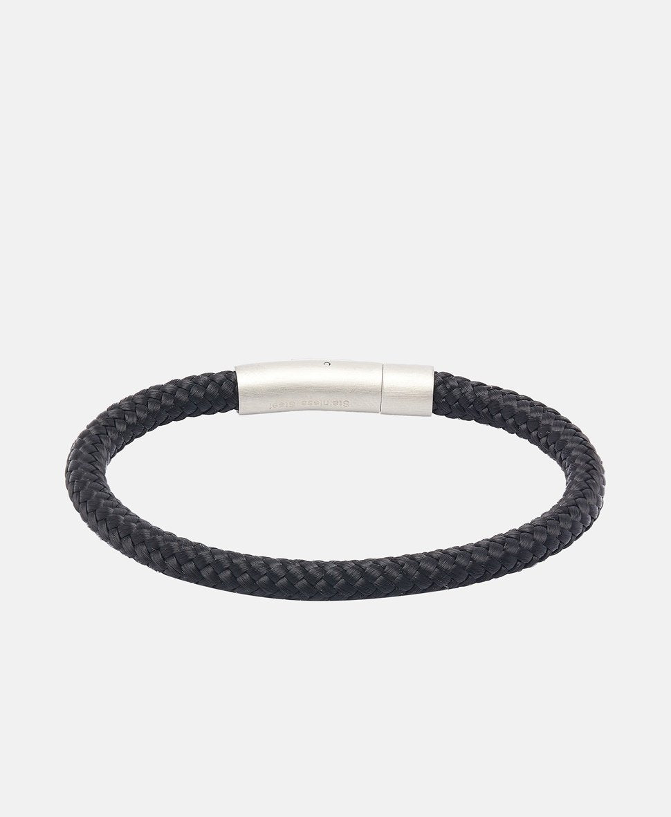 Lawrence Grey Jewelry kožený náramek Černá 1