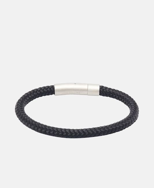 Lawrence Grey Jewelry kožený náramek Černá 1