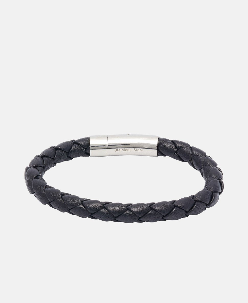 Lawrence Grey Jewelry kožený náramek Černá 1