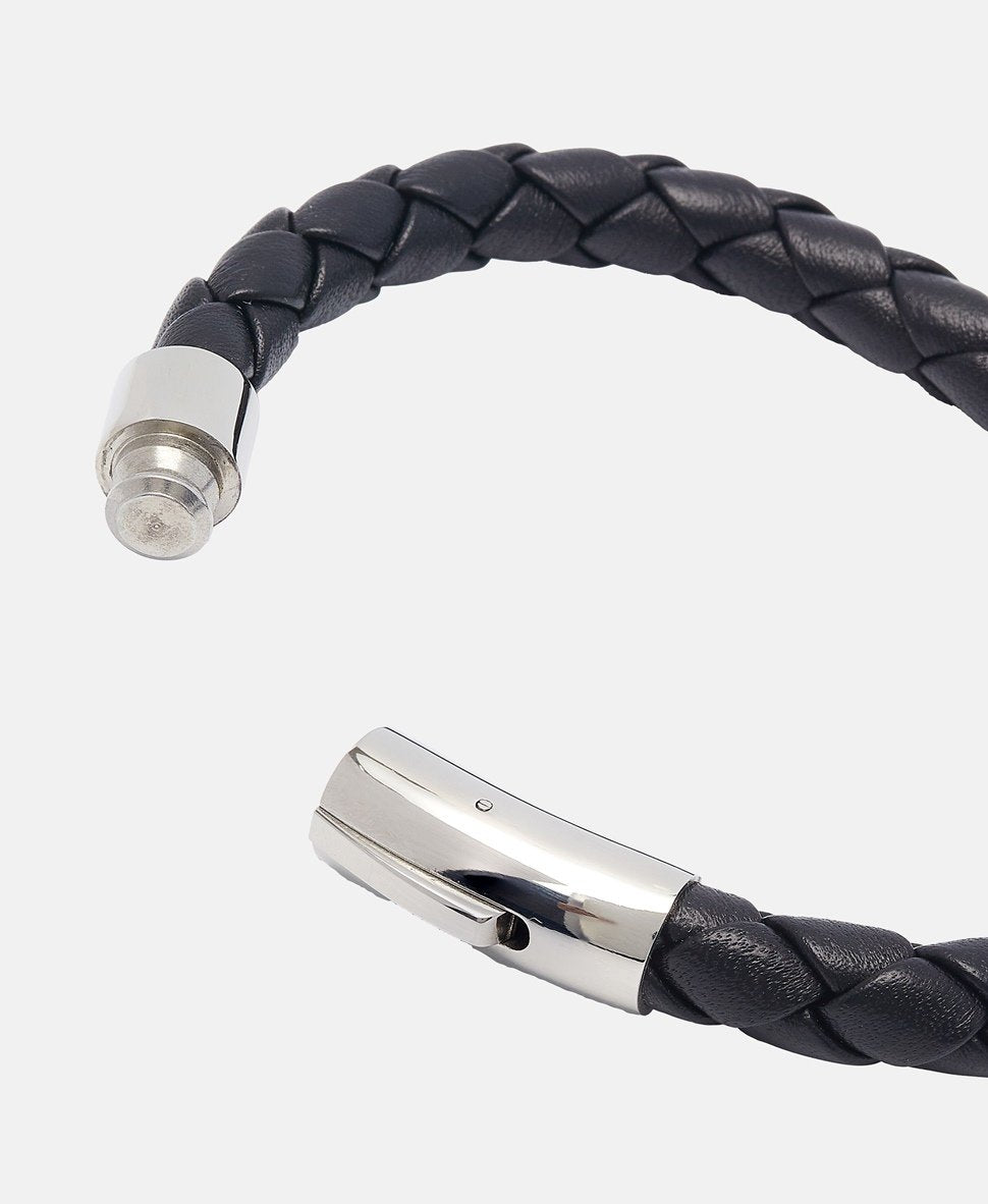 Lawrence Grey Jewelry kožený náramek Černá 2