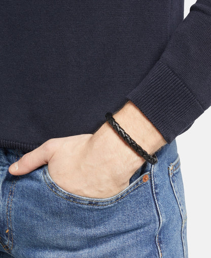 Lawrence Grey Jewelry kožený náramek Černá 3