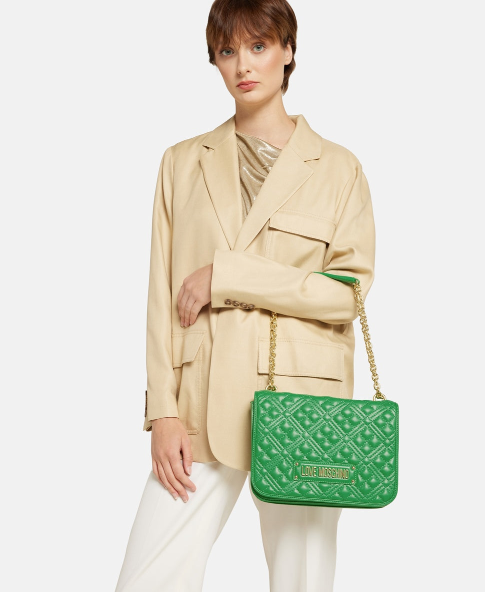 Love Moschino kabelka přes rameno Zelená 5