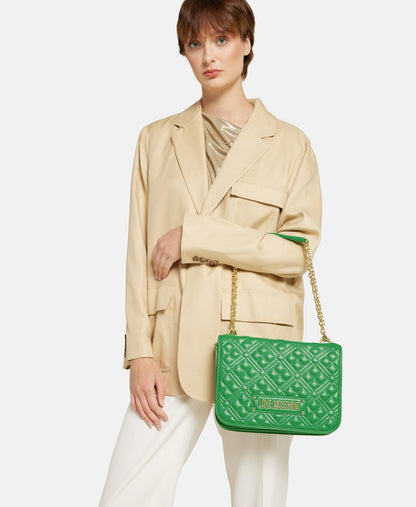 Love Moschino kabelka přes rameno Zelená 5