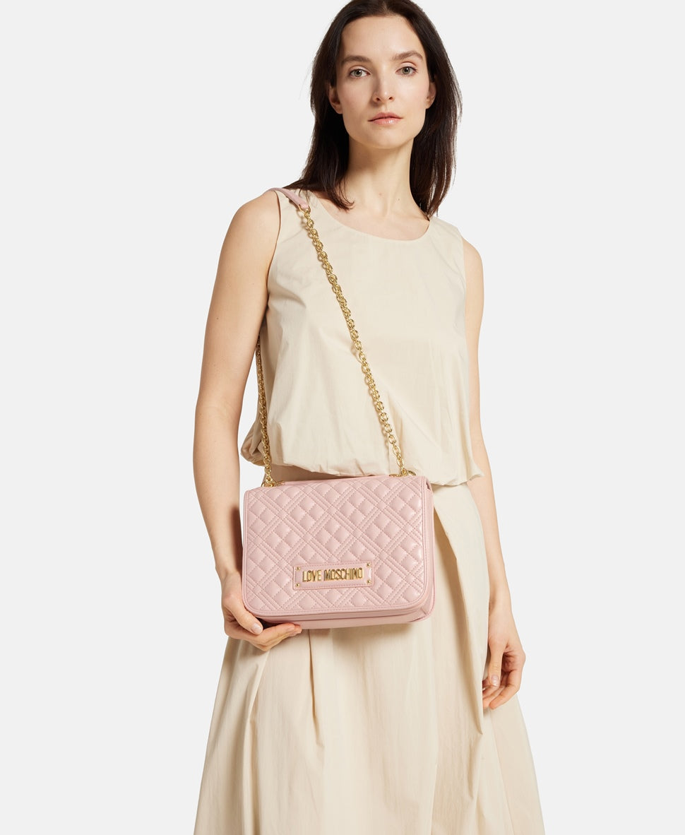 Love Moschino kabelka přes rameno Starorůžová 5