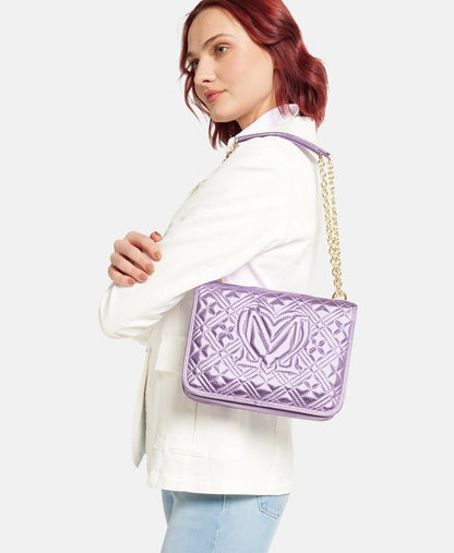 Love Moschino kabelka přes rameno Lila 5