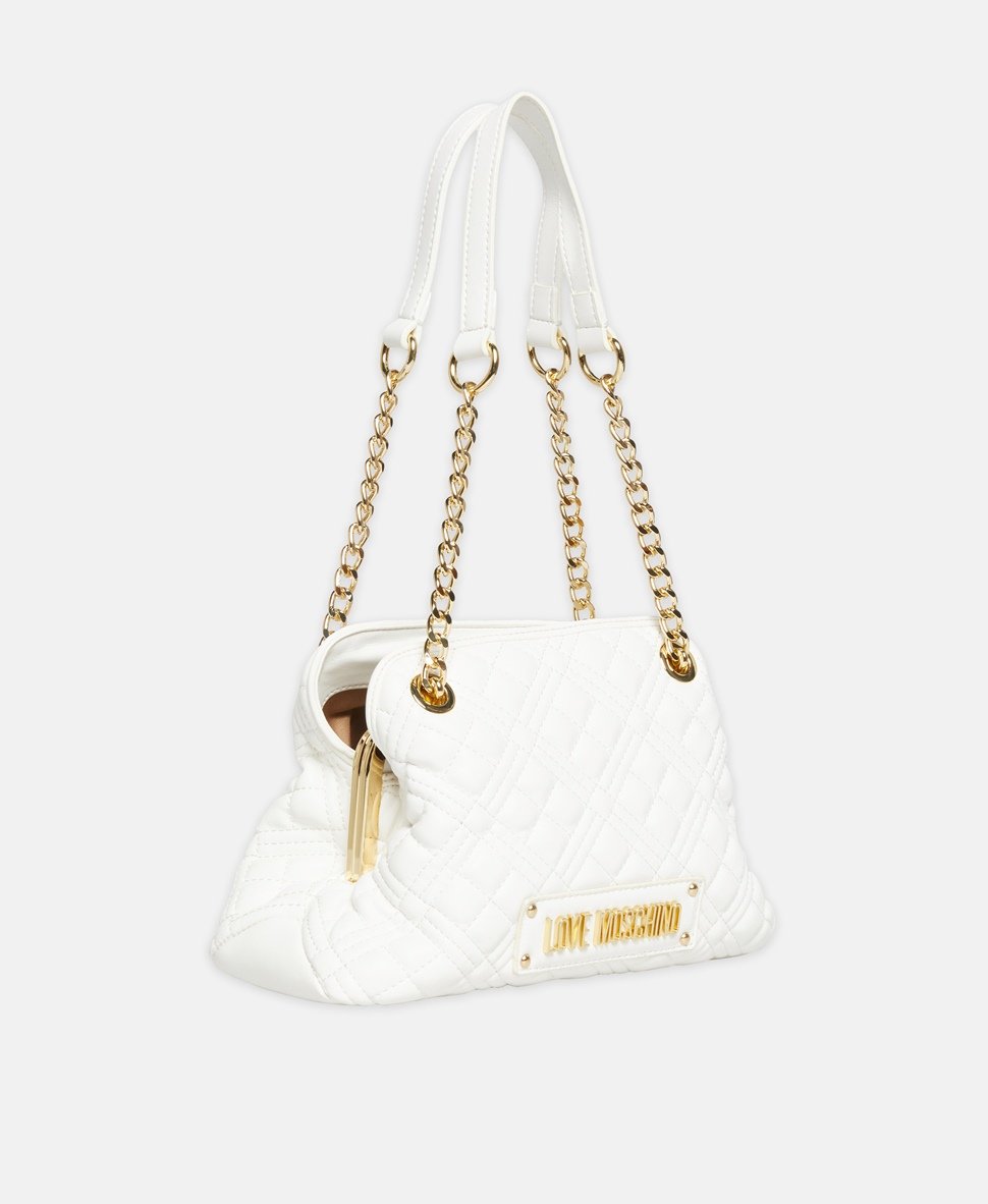 Love Moschino kabelka přes rameno Bílá vlna 1