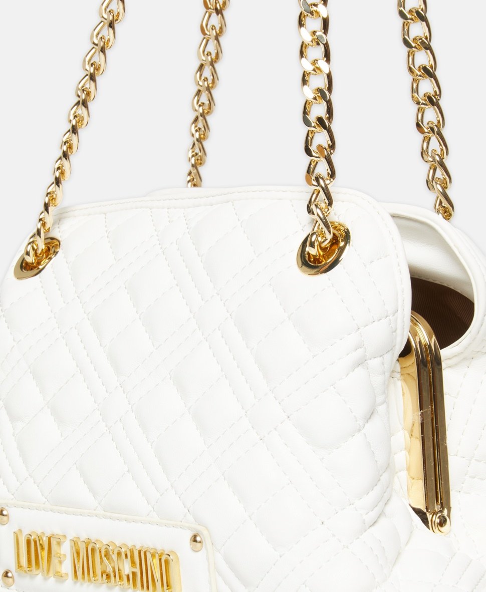 Love Moschino kabelka přes rameno Bílá vlna 2