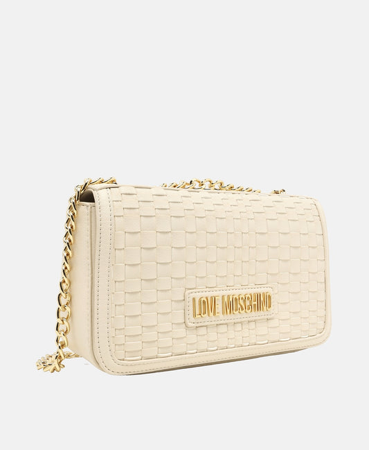 Love Moschino kabelka přes rameno Bílá vlna 1