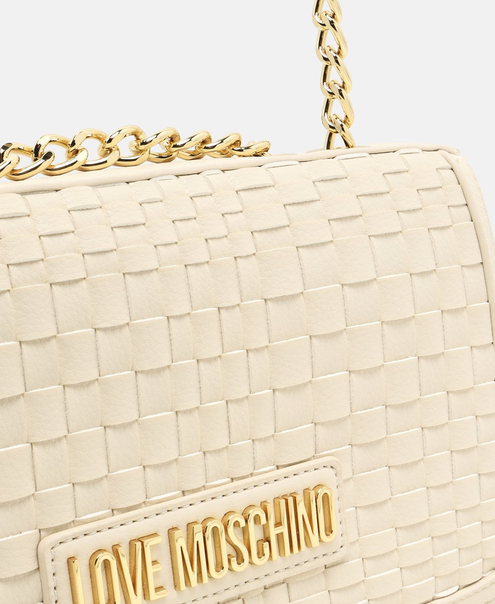Love Moschino kabelka přes rameno Bílá vlna 2