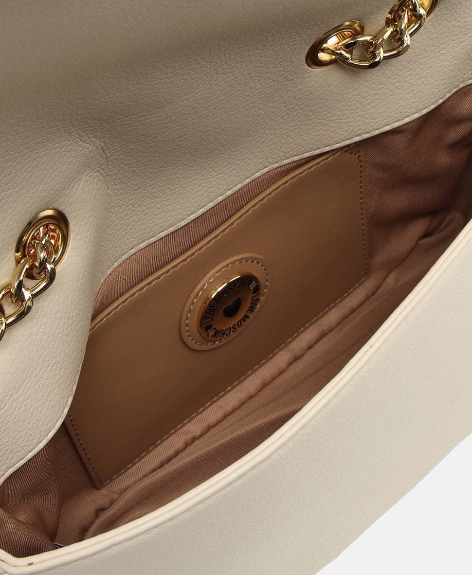 Love Moschino kabelka přes rameno Bílá vlna 3