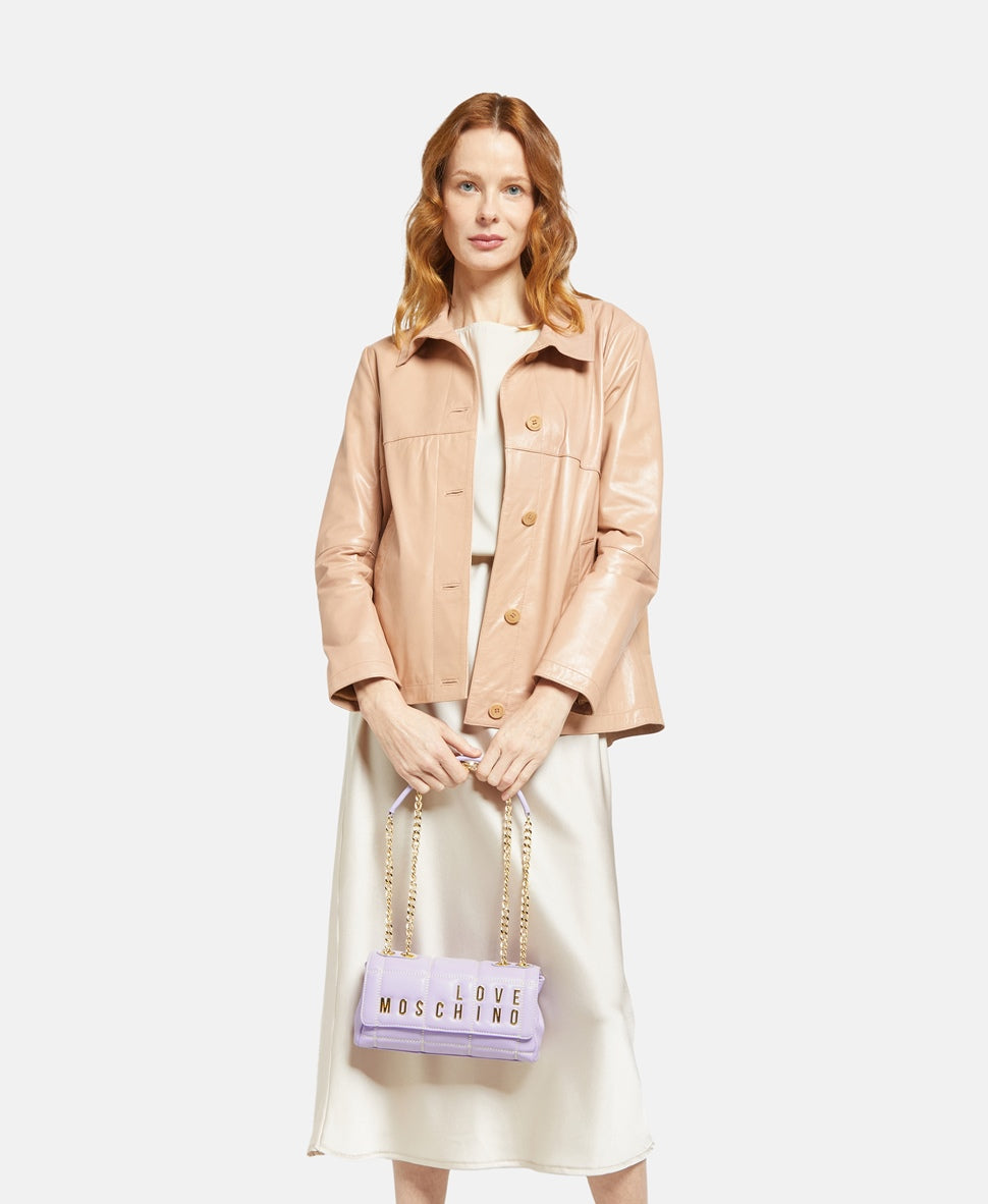 Love Moschino kabelka přes rameno Lila 5