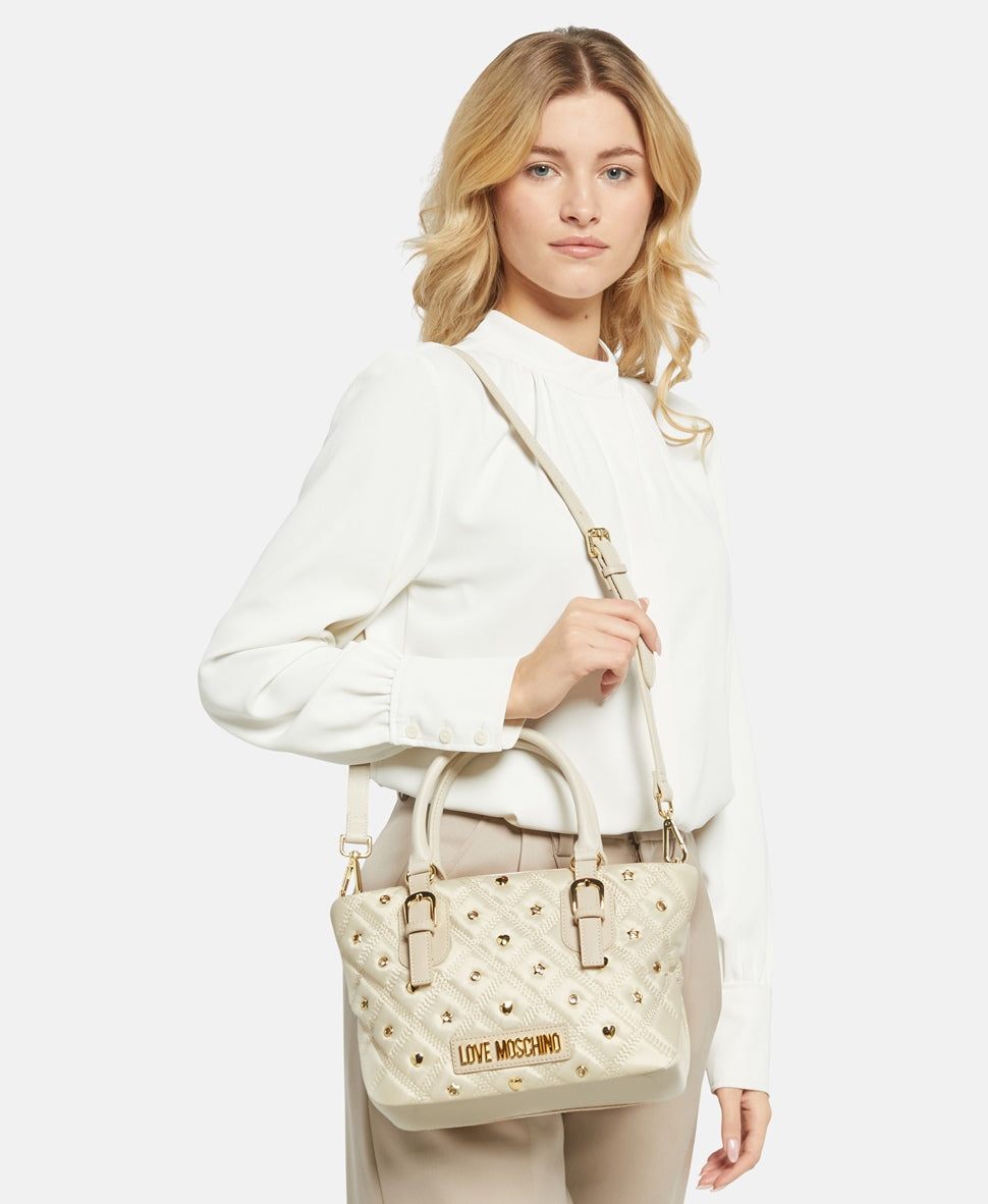 Love Moschino kabelka přes rameno Bílá vlna 5