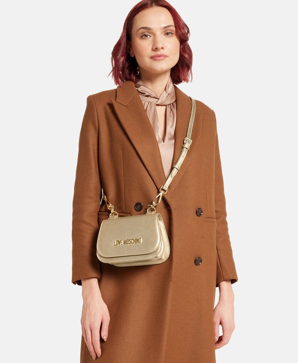 Love Moschino kabelka přes rameno Zlatá 5