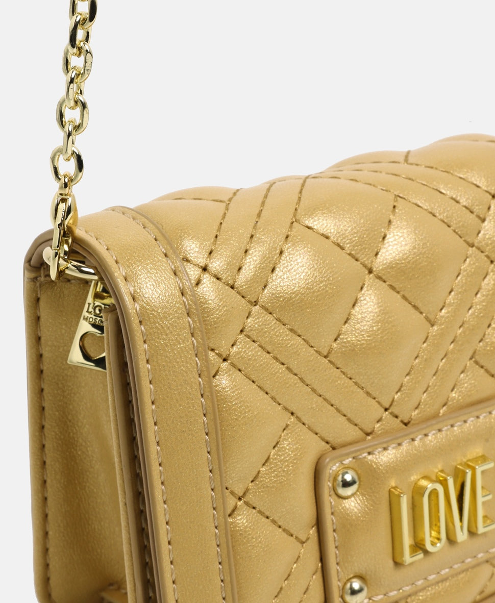 Love Moschino kabelka přes rameno Zlatá 2
