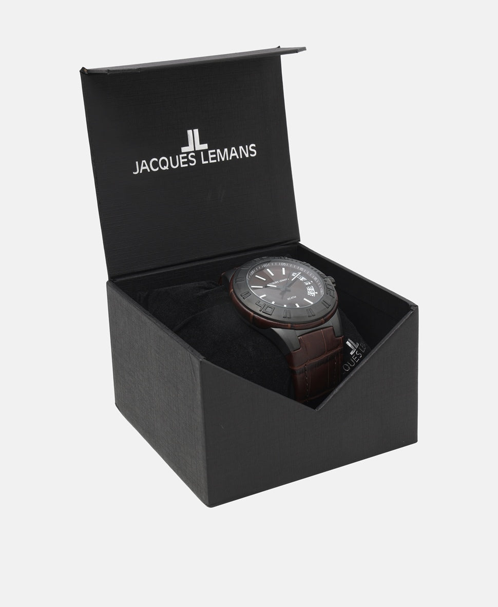 Jacques Lemans hodinky Černá 4