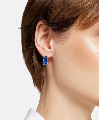 Lawrence Grey Jewelry Obručové náušnice Stříbrná 3