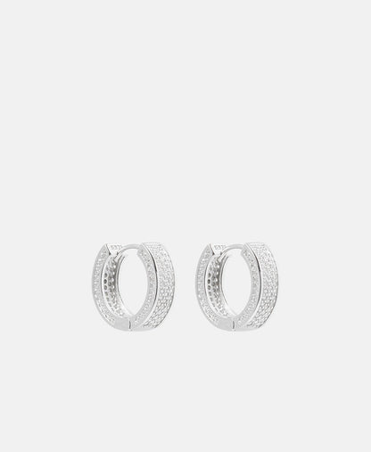 Lawrence Grey Jewelry Obručové náušnice Stříbrná 1