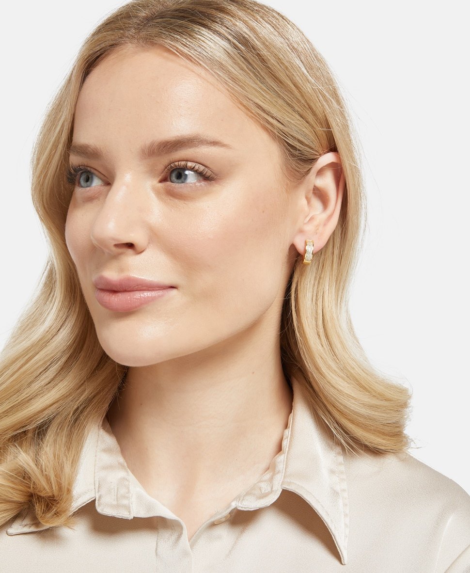 Lawrence Grey Jewelry Obručové náušnice Zlatá 3