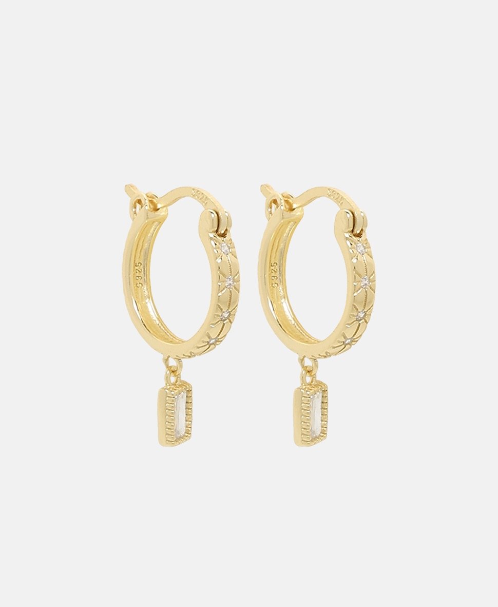 Lawrence Grey Jewelry Obručové náušnice Zlatá 1