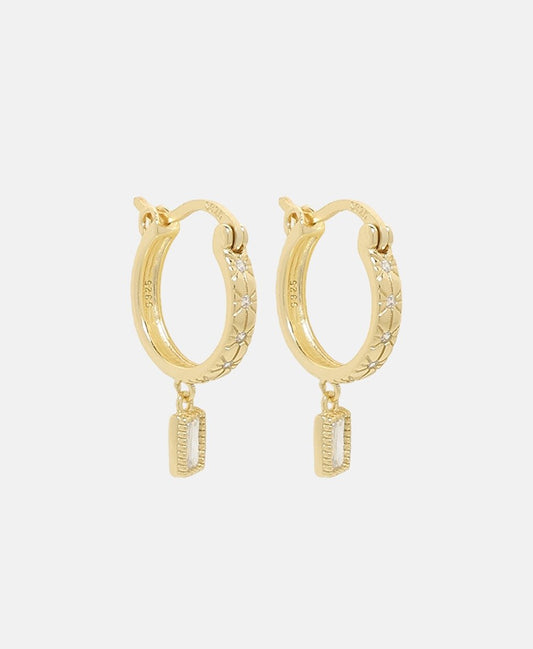 Lawrence Grey Jewelry Obručové náušnice Zlatá 1