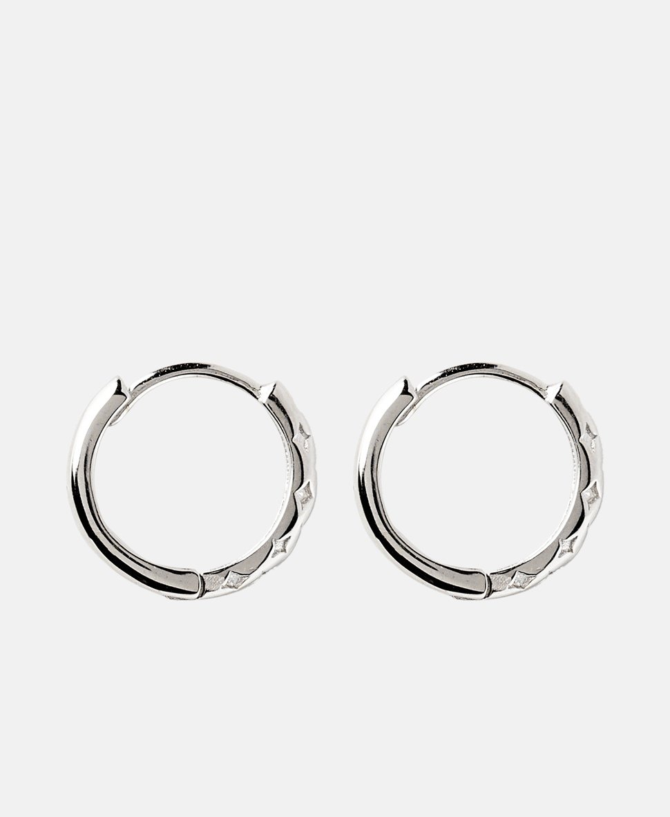 Lawrence Grey Jewelry Obručové náušnice Stříbrná 2