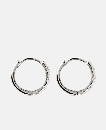 Lawrence Grey Jewelry Obručové náušnice Stříbrná 2