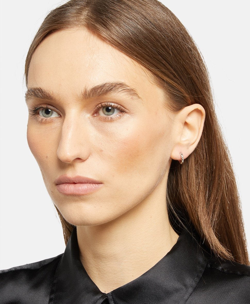 Lawrence Grey Jewelry Obručové náušnice Stříbrná 3