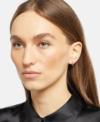Lawrence Grey Jewelry Obručové náušnice Stříbrná 3