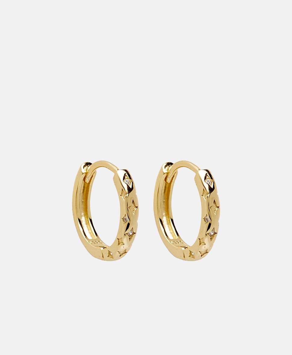 Lawrence Grey Jewelry Obručové náušnice Zlatá 1