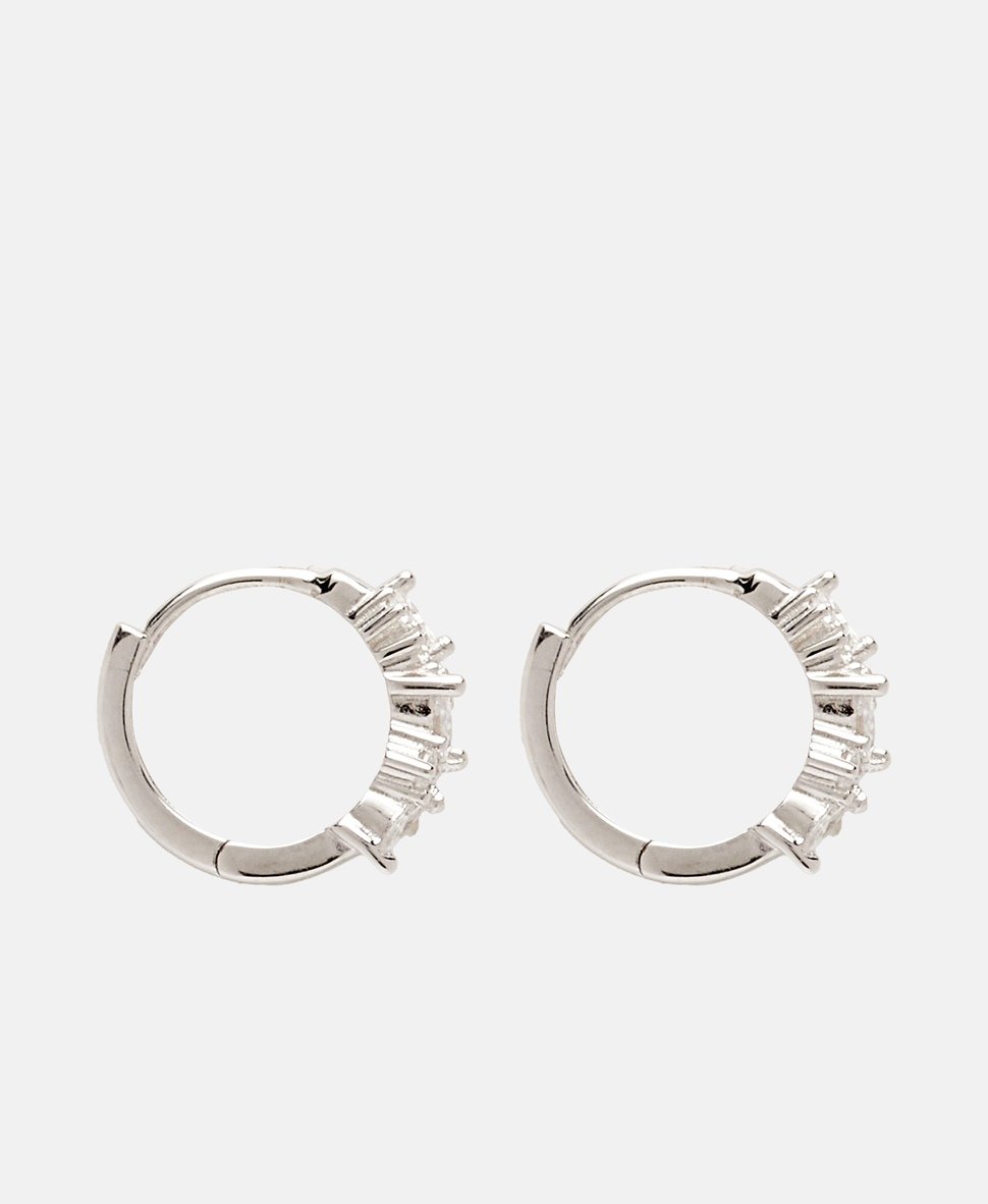 Lawrence Grey Jewelry Obručové náušnice Stříbrná 2