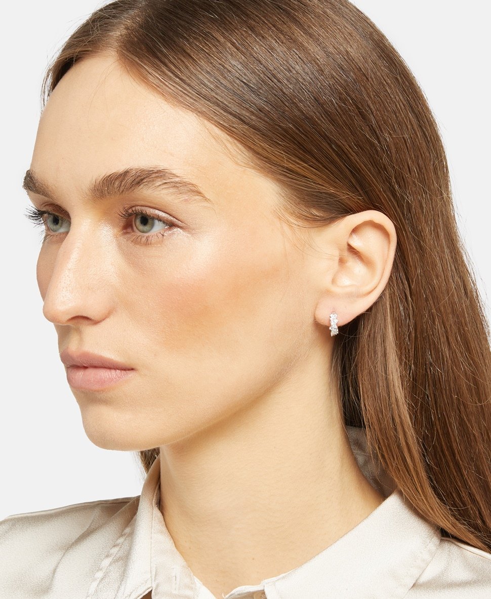 Lawrence Grey Jewelry Obručové náušnice Stříbrná 3