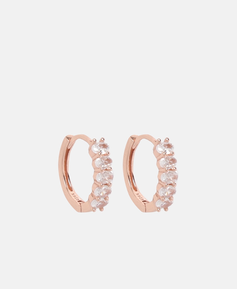 Lawrence Grey Jewelry Obručové náušnice Růžově zlatá 1