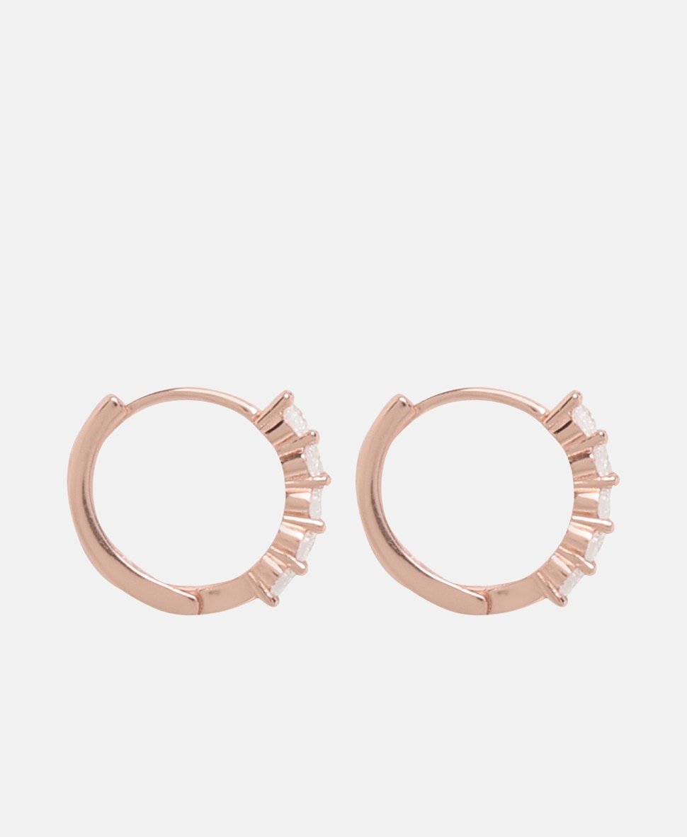 Lawrence Grey Jewelry Obručové náušnice Růžově zlatá 2