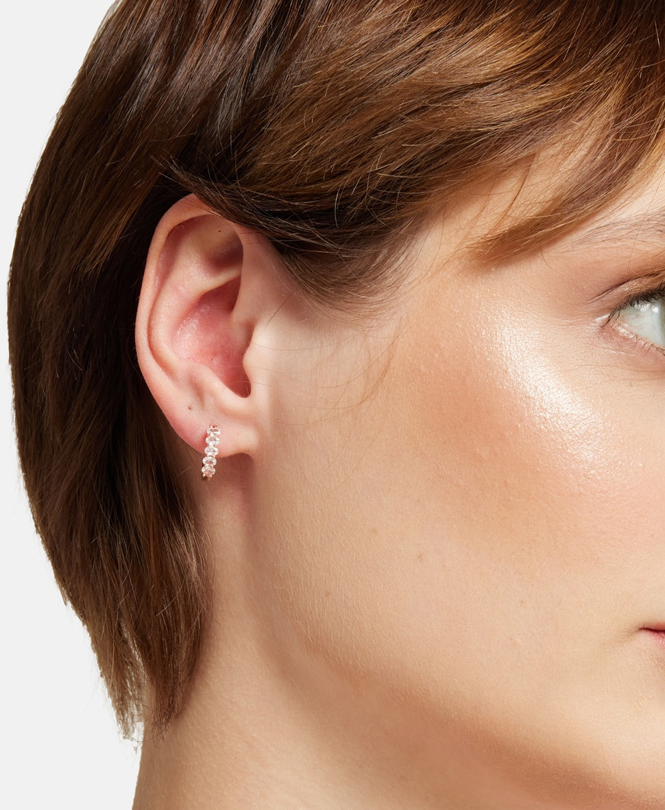 Lawrence Grey Jewelry Obručové náušnice Růžově zlatá 3