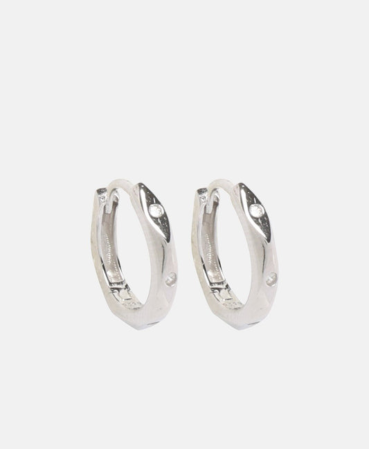 Lawrence Grey Jewelry Obručové náušnice Stříbrná 1