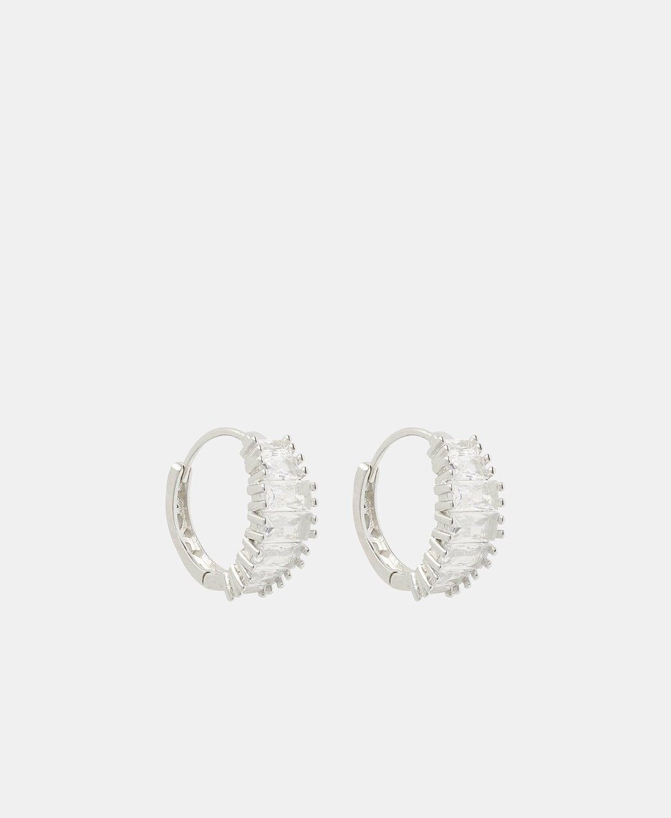 Lawrence Grey Jewelry Obručové náušnice Stříbrná 1