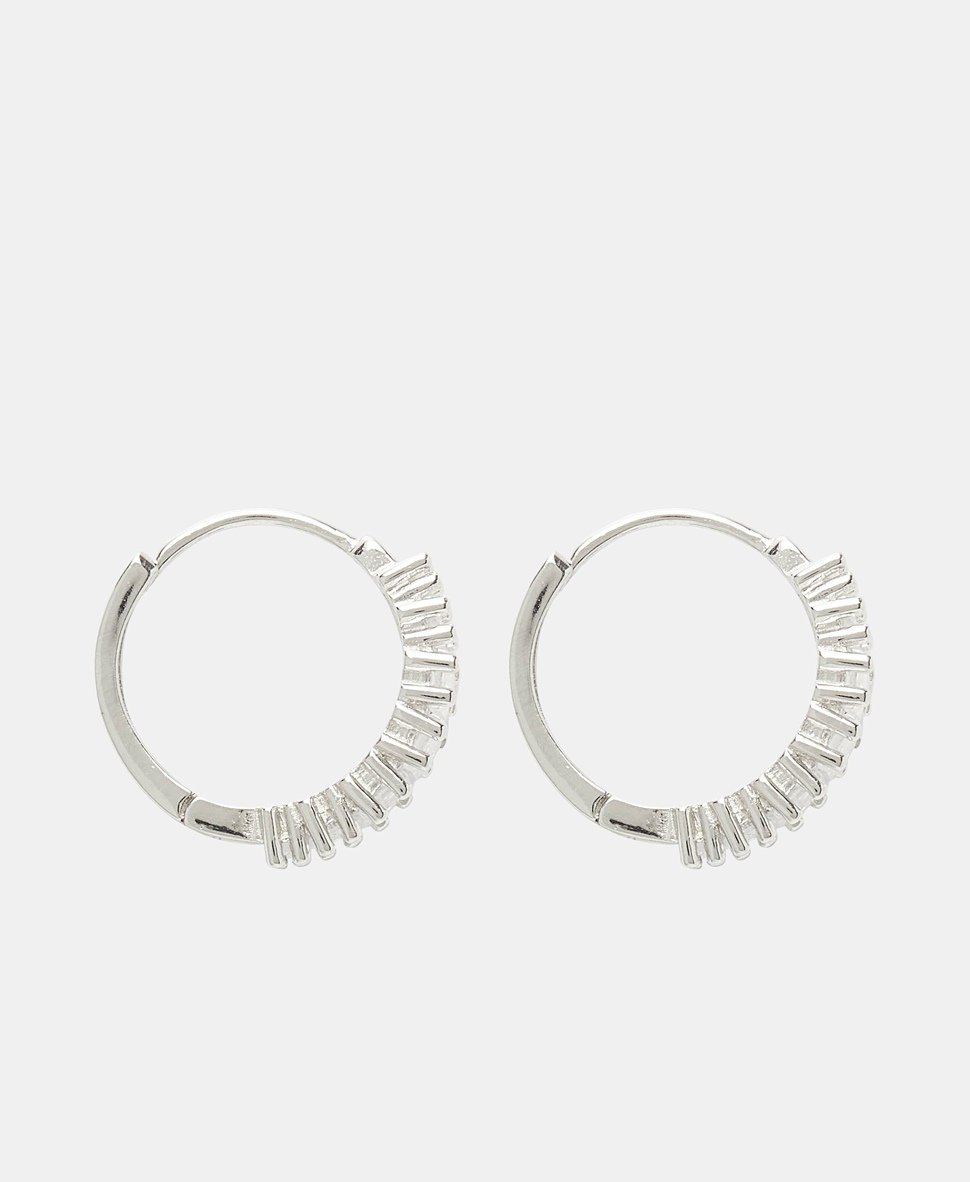 Lawrence Grey Jewelry Obručové náušnice Stříbrná 2