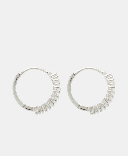 Lawrence Grey Jewelry Obručové náušnice Stříbrná 2