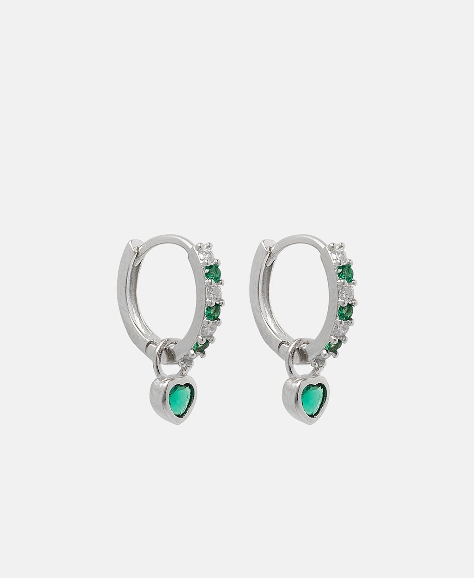 Lawrence Grey Jewelry Obručové náušnice Stříbrná 1