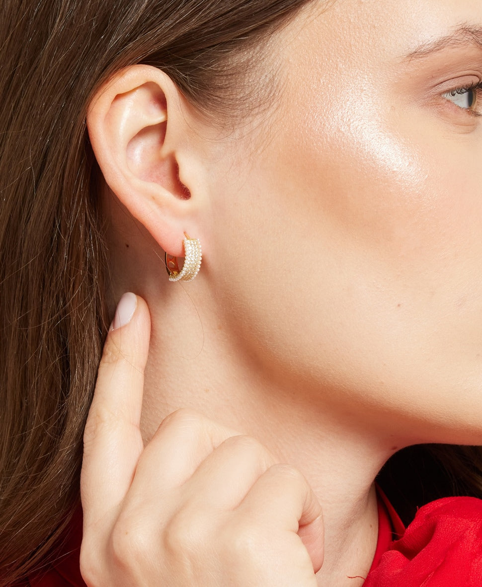 Lawrence Grey Jewelry Obručové náušnice Zlatá 3