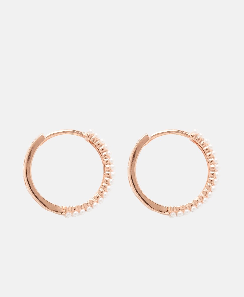 Lawrence Grey Jewelry Obručové náušnice Růžově zlatá 2