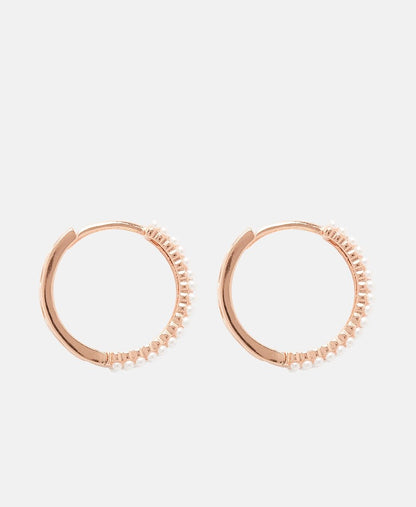 Lawrence Grey Jewelry Obručové náušnice Růžově zlatá 2