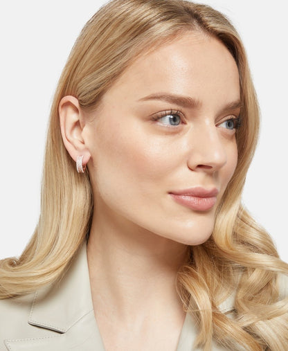 Lawrence Grey Jewelry Obručové náušnice Růžově zlatá 3
