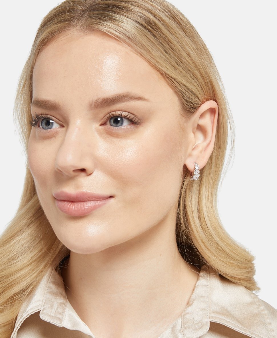 Lawrence Grey Jewelry Obručové náušnice Stříbrná 3