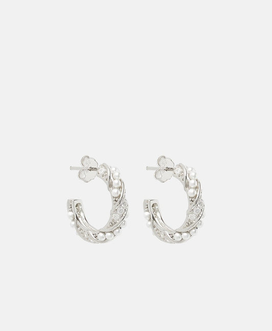 Lawrence Grey Jewelry Obručové náušnice Stříbrná 1