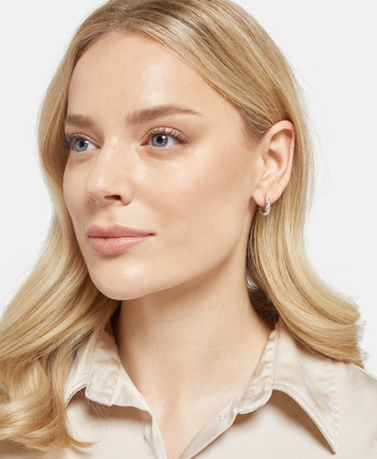 Lawrence Grey Jewelry Obručové náušnice Stříbrná 3