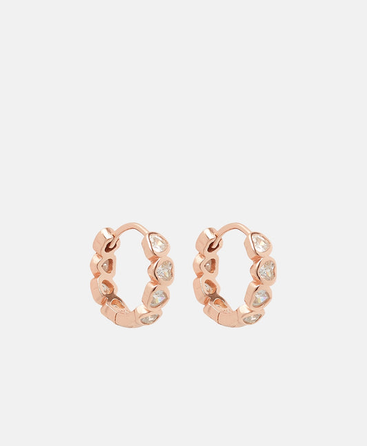 Lawrence Grey Jewelry Obručové náušnice Růžově zlatá 1