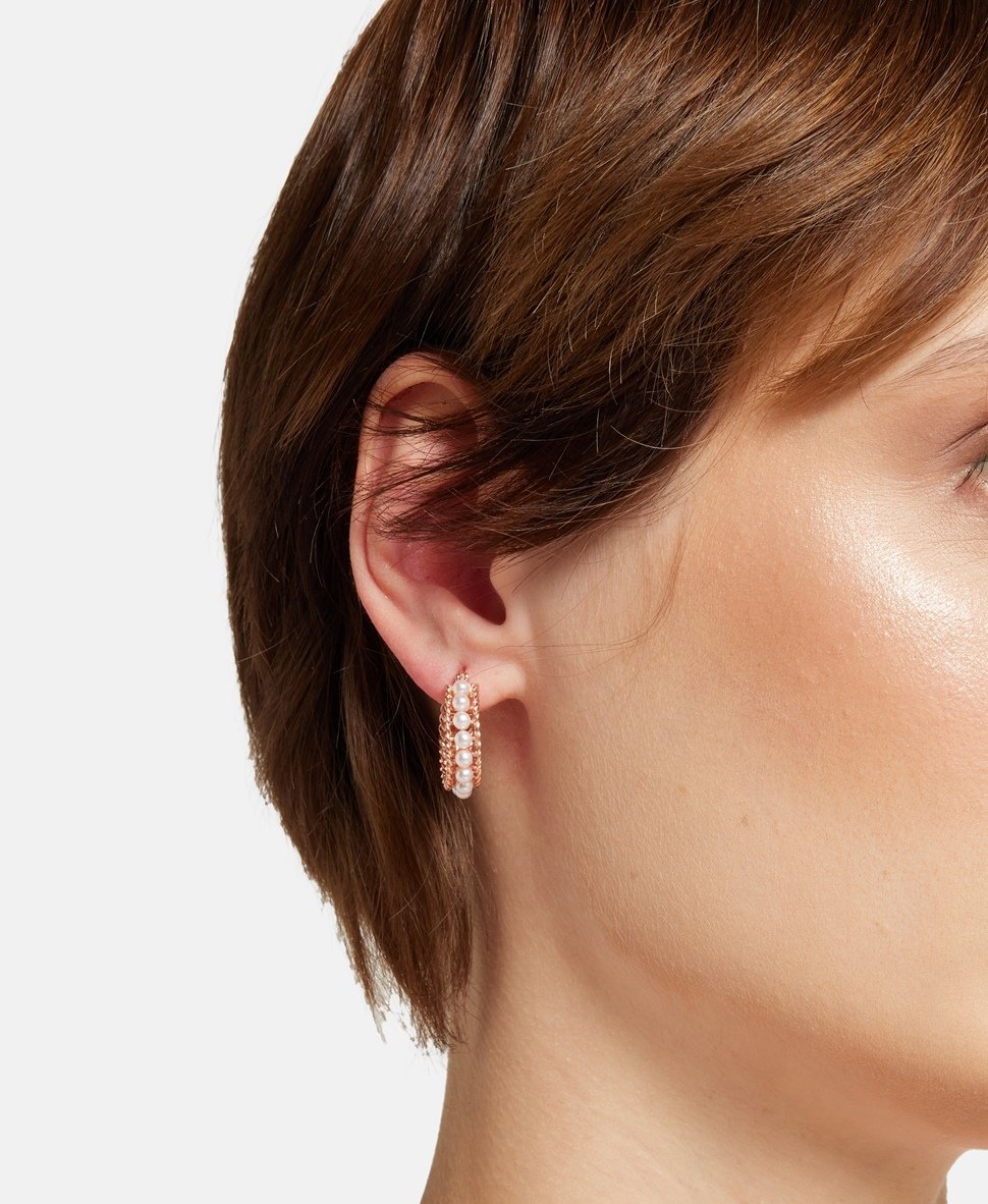 Lawrence Grey Jewelry Obručové náušnice Růžově zlatá 3