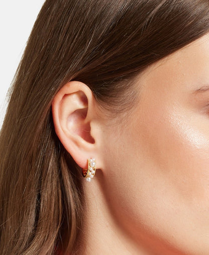 Lawrence Grey Jewelry perlové náušnice Zlatá 3
